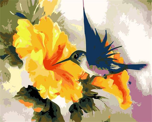 Eating Hummingbird – Præmie Mal Efter Tal Kit - Denmark