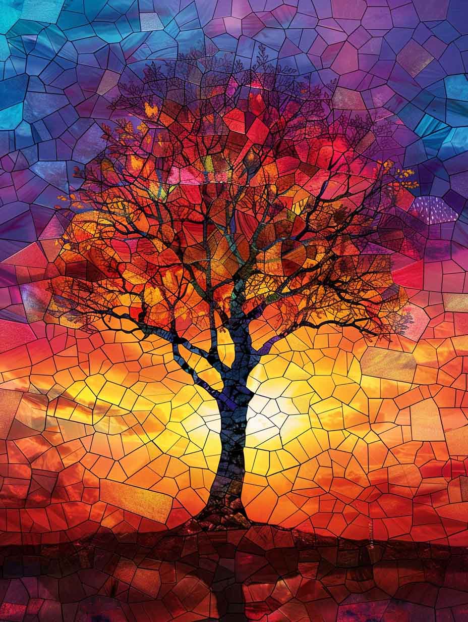Eternal Ember Tree – Præmie Mal Efter Tal Kit - Denmark