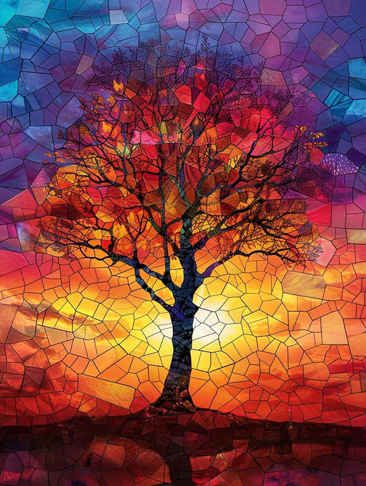 Eternal Ember Tree – Præmie Mal Efter Tal Kit - Denmark