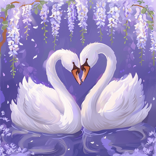 Eternal Love In Lavender – Præmie Mal Efter Tal Kit - Denmark