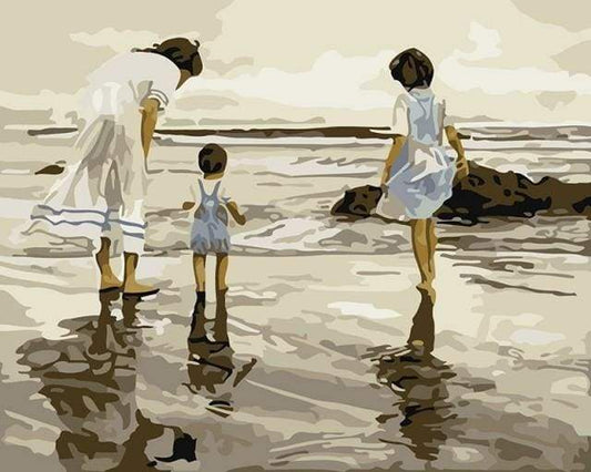 Familie og Havside – Præmie Mal Efter Tal Kit - Denmark