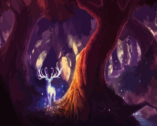 Fantasy Deer – Præmie Mal Efter Tal Kit - Denmark