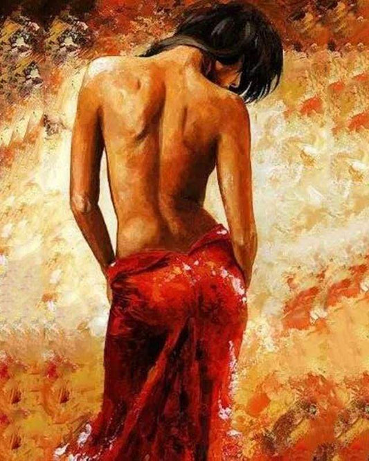 Female bare Back – Præmie Mal Efter Tal Kit - Denmark