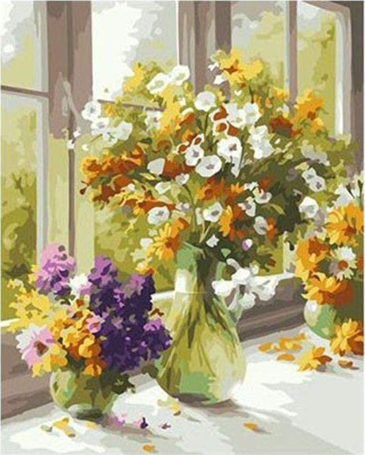 Flowers In The Kitchen – Præmie Mal Efter Tal Kit - Denmark