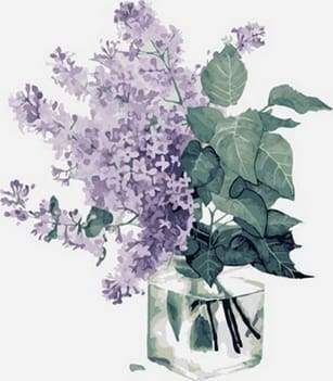 Friske Blomster – Præmie Mal Efter Tal Kit - Denmark
