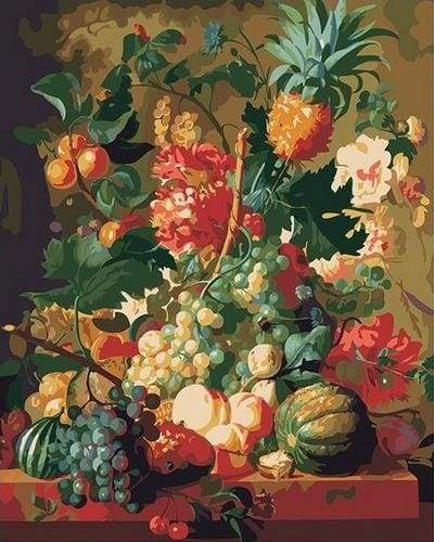 Fruits On The Table – Præmie Mal Efter Tal Kit - Denmark