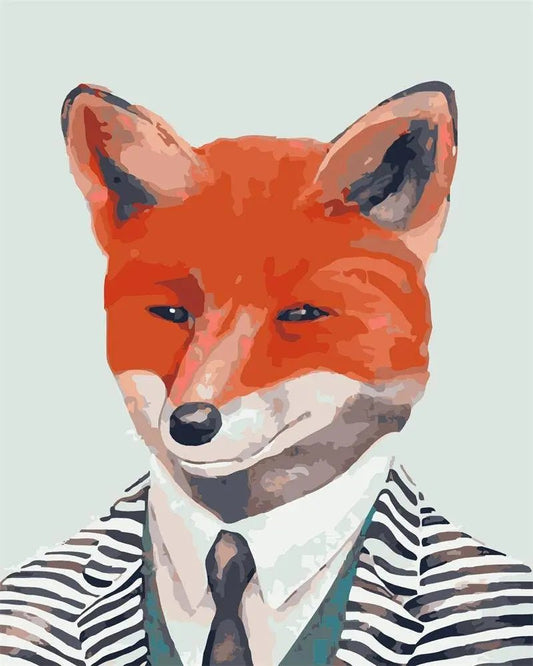 Gentleman Fox – Præmie Mal Efter Tal Kit - Denmark