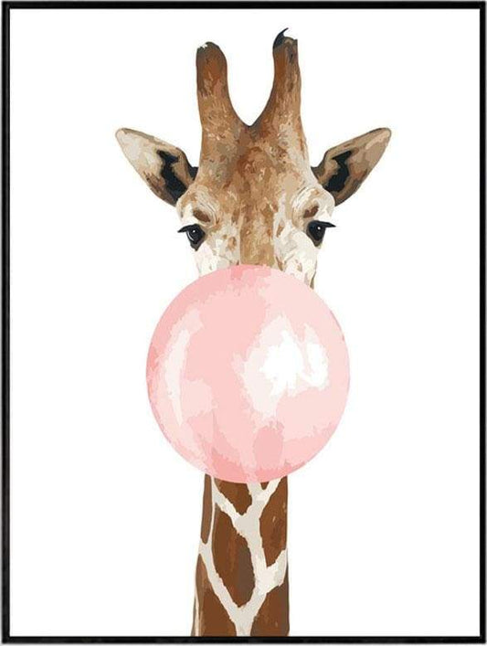 Giraffe Bubble – Præmie Mal Efter Tal Kit - Denmark