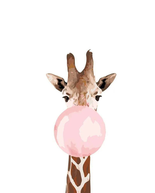 Giraffe Bubbling – Præmie Mal Efter Tal Kit - Denmark