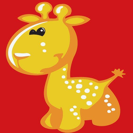 Giraffen i Form – Præmie Mal Efter Tal Kit - Denmark