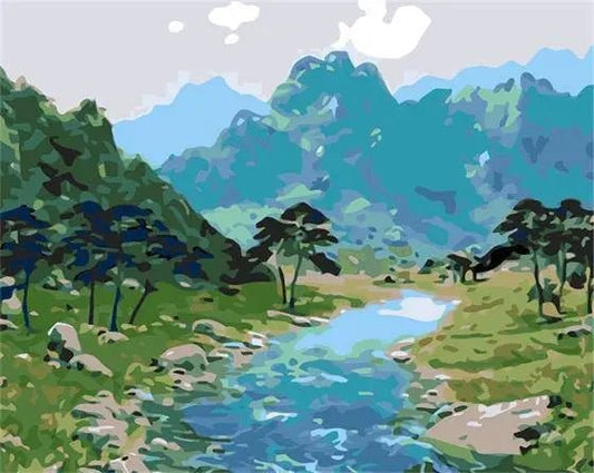 Going Through River – Præmie Mal Efter Tal Kit - Denmark