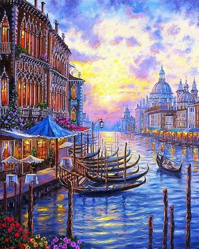 Grand Canal i Venedig – Præmie Mal Efter Tal Kit - Denmark