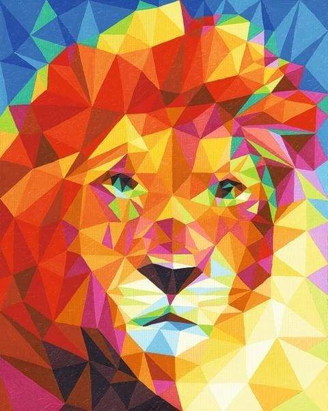 Grand Lion Art – Præmie Mal Efter Tal Kit - Denmark