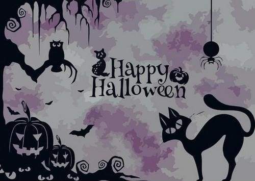 Halloween og Flagermus – Præmie Mal Efter Tal Kit - Denmark