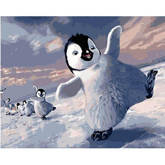 Happy Feet – Præmie Mal Efter Tal Kit - Denmark