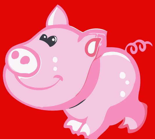 Happy Pig Malersæt – Sjovt Mal efter Tal Kit - Denmark