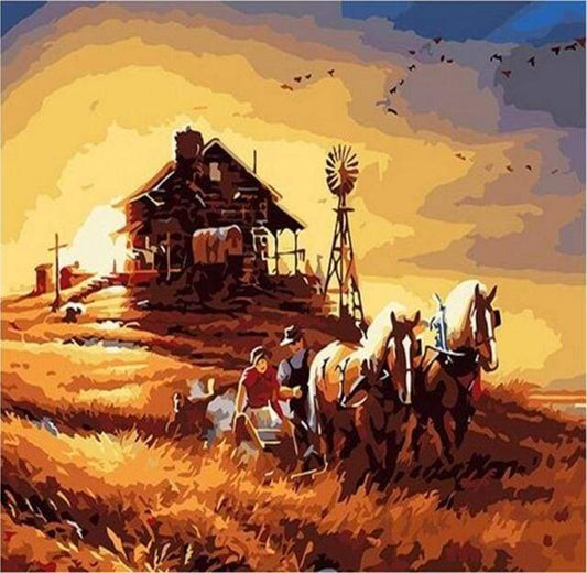 Heste i Mississippi Ranch – Præmie Mal Efter Tal Kit - Denmark