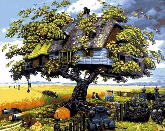 House In The Trees – Præmie Mal Efter Tal Kit - Denmark