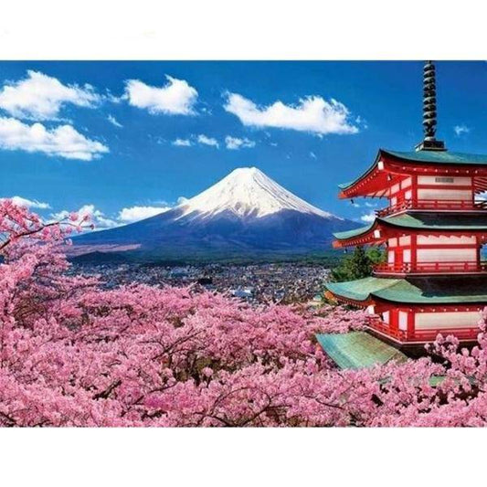 Japan Mount Fuji – Præmie Mal Efter Tal Kit - Denmark