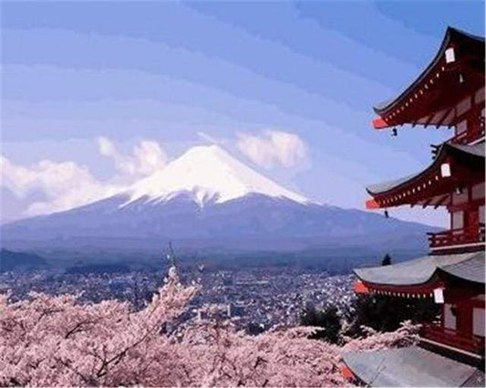 Japan Mountain – Præmie Mal Efter Tal Kit - Denmark