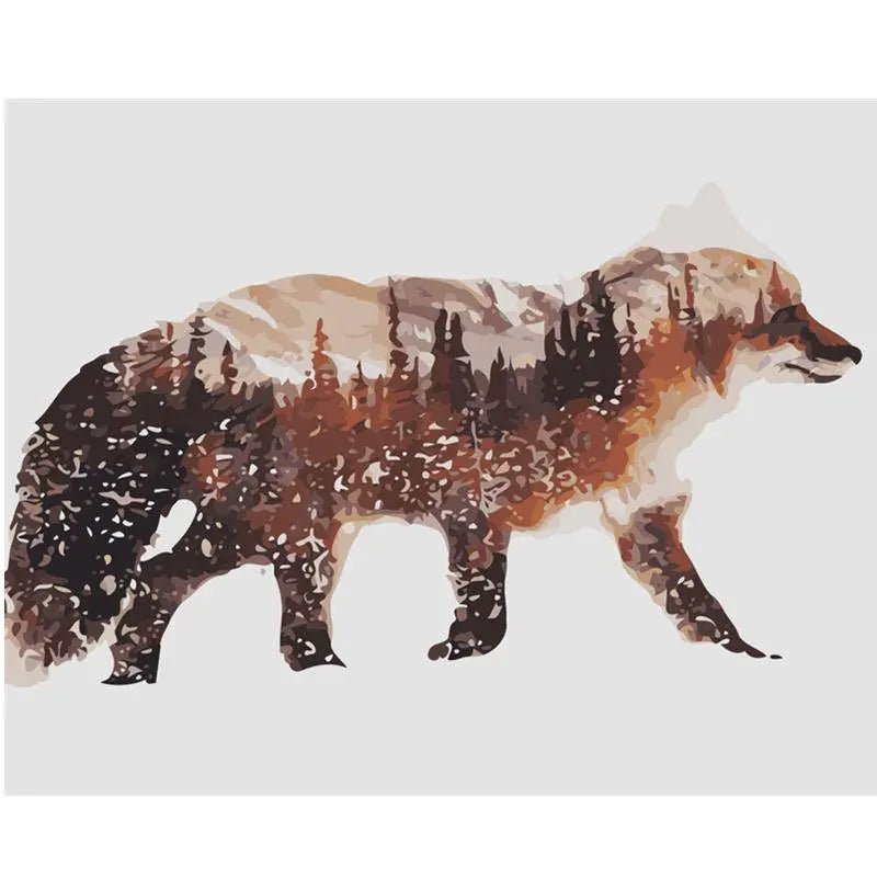 Landscape In a Fox – Præmie Mal Efter Tal Kit - Denmark