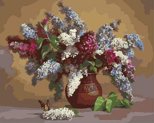 Lilacs i en Vase – Præmie Mal Efter Tal Kit - Denmark