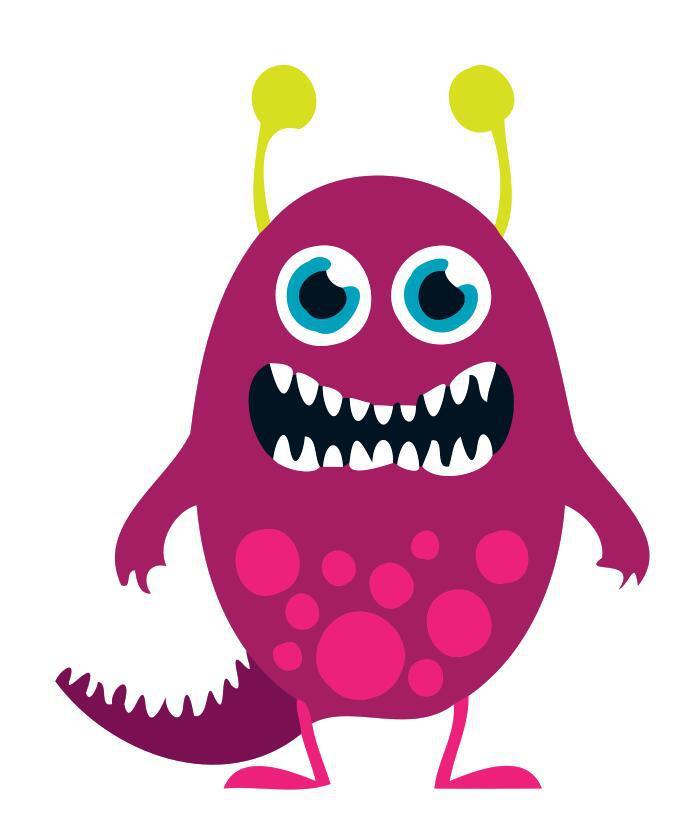 Lille Maler Kit – Kreativ Purple Monster med Gule Antenner - Denmark