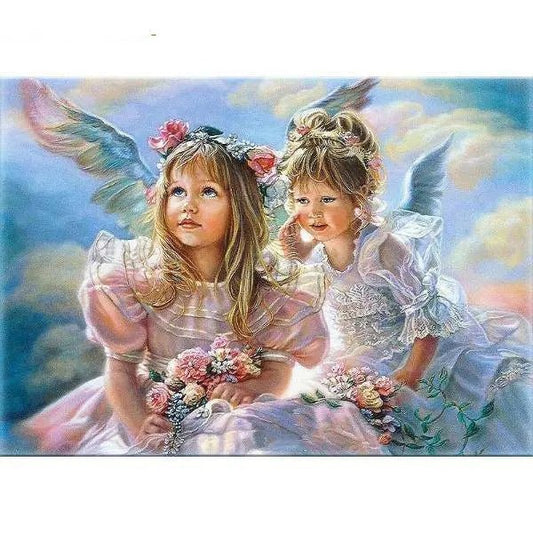 Little Angelic Girls – Præmie Mal Efter Tal Kit - Denmark
