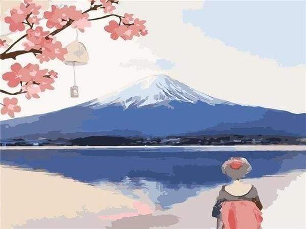 Looking at Mount Fuji – Præmie Mal Efter Tal Kit - Denmark