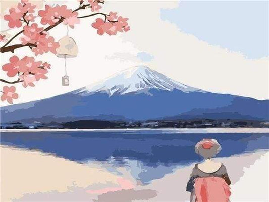 Looking at Mount Fuji – Præmie Mal Efter Tal Kit - Denmark