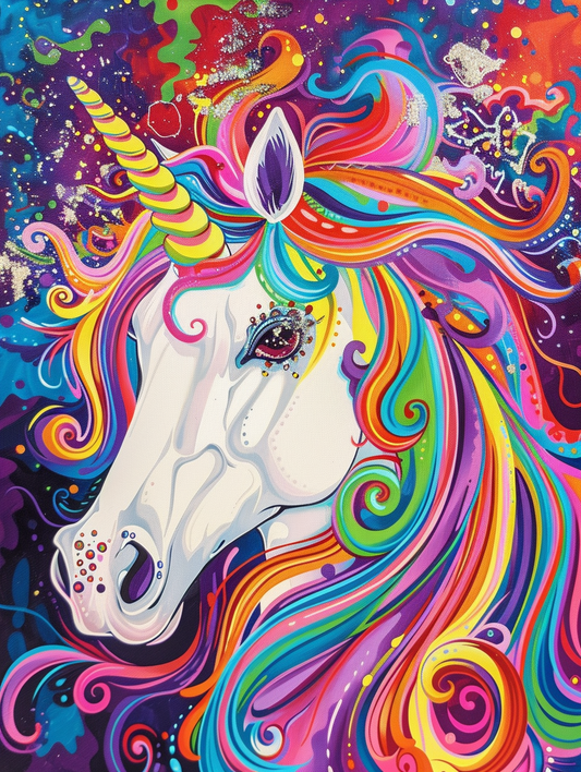 Magical Romance Unicorn – Præmie Mal Efter Tal Kit - Denmark