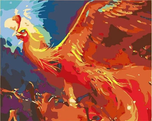 Majestic Phoenix – Præmie Mal Efter Tal Kit - Denmark