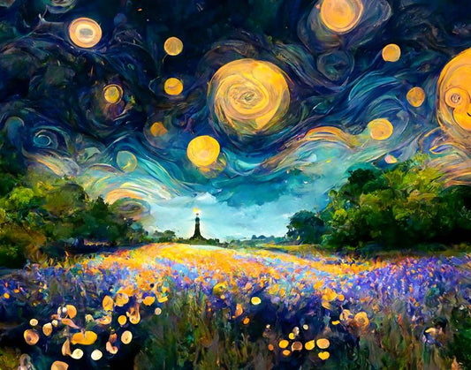 Malerisk Inspiration fra Van Gogh og Monet – Præmie Mal Efter Tal Kit - Denmark