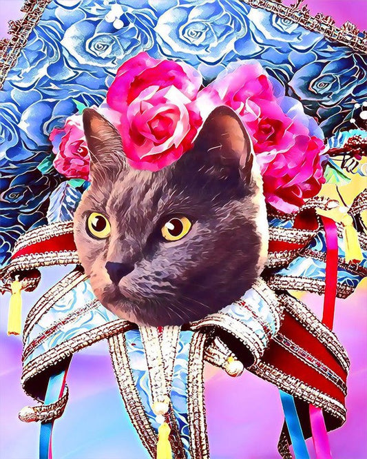 Mardigras Kat – Præmie Mal Efter Tal Kit - Denmark
