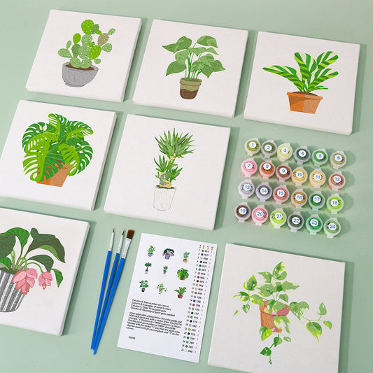 Mini Planter – Præmie Mal Efter Tal Kit - Denmark