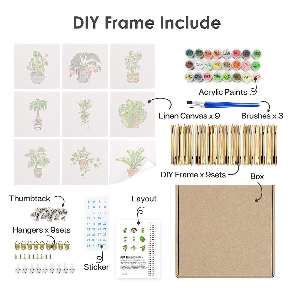 Mini Planter – Præmie Mal Efter Tal Kit - Denmark
