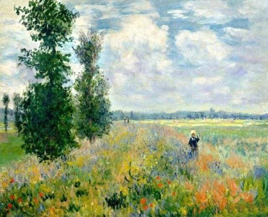 Monet Mark med Valmuer – Præmie Mal Efter Tal Kit - Denmark