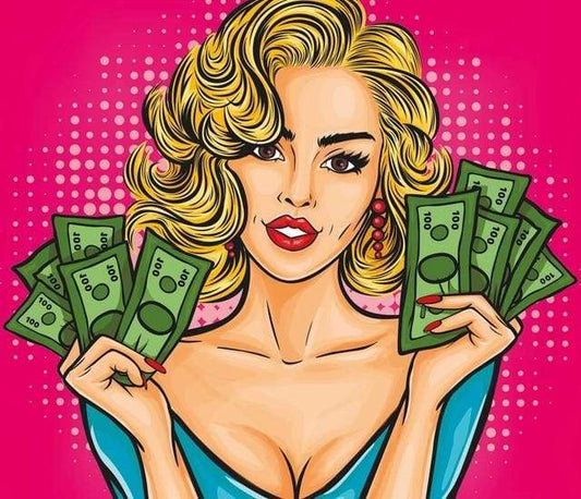Money Is Sexy – Præmie Mal Efter Tal Kit - Denmark
