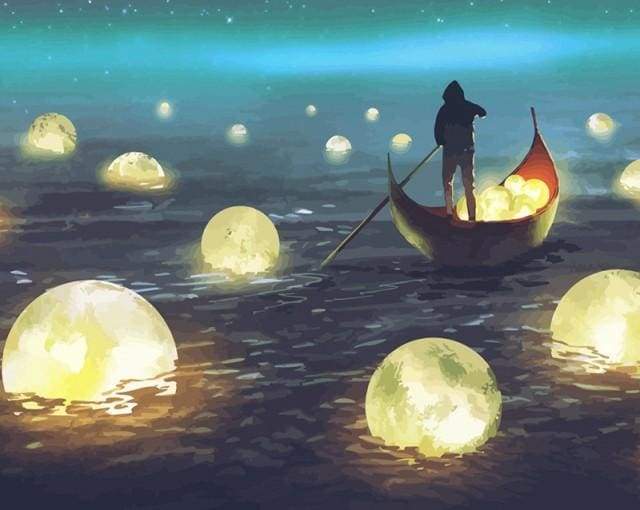 Moon Lake – Præmie Mal Efter Tal Kit - Denmark
