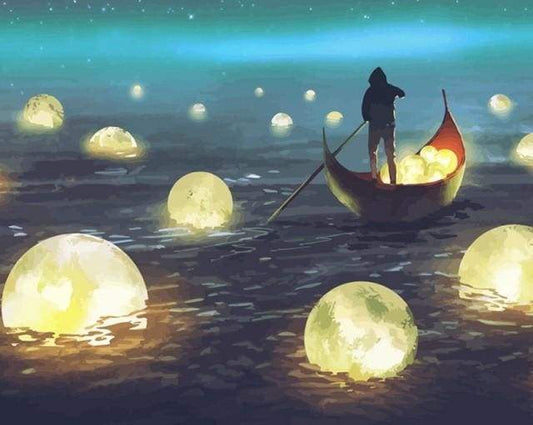 Moon Lake – Præmie Mal Efter Tal Kit - Denmark
