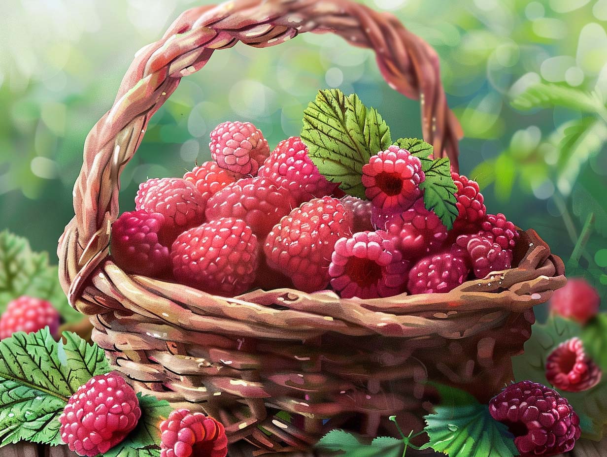 Morning Raspberry Harvest – Præmie Mal Efter Tal Kit - Denmark