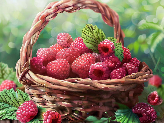 Morning Raspberry Harvest – Præmie Mal Efter Tal Kit - Denmark