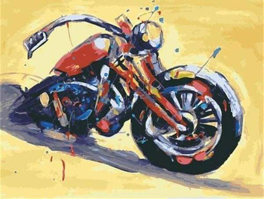 Motorcykel – Præmie Mal Efter Tal Kit - Denmark