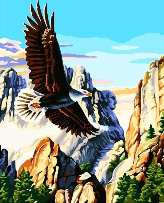 Mountain Eagle – Præmie Mal Efter Tal Kit - Denmark