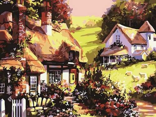 Mountain Villas – Præmie Mal Efter Tal Kit - Denmark