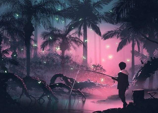 Night Fishing – Præmie Mal Efter Tal Kit - Denmark