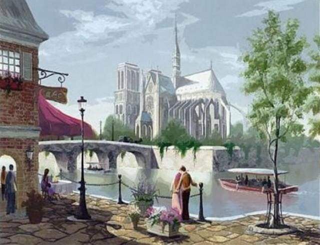 Notre Dame i Dagslys – Præmie Mal Efter Tal Kit - Denmark