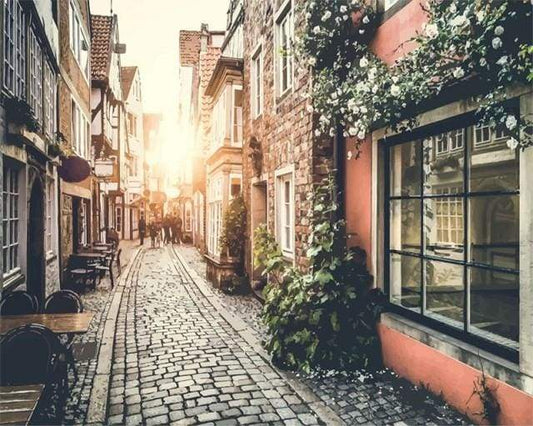 Old Town Sunset – Præmie Mal Efter Tal Kit - Denmark