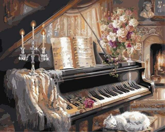 Piano – Præmie Mal Efter Tal Kit - Denmark