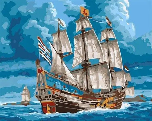 Pirater Skib – Præmie Mal Efter Tal Kit - Denmark